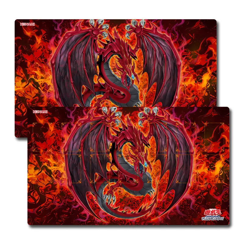 

Yugioh Uria, Lord of Searing Flames Play Mat Yu-Gi-Oh! TCG OCG Trading Card Games Mat Duel Plate Rubber Card Mat Mouse Pad