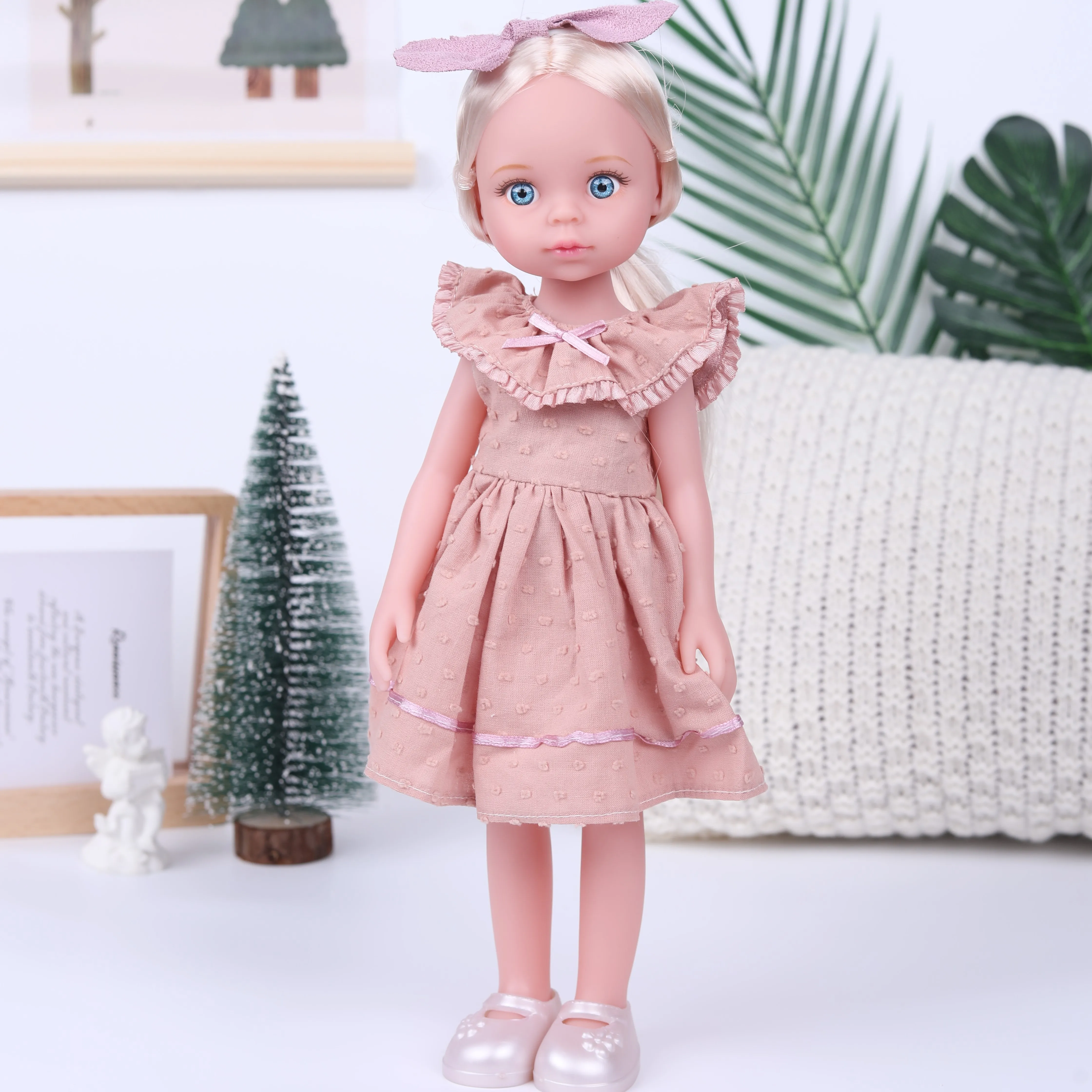Realistic 14 Inch Baby Doll Girls Toys,Figures Collect Toys Birthday Gifts for Children