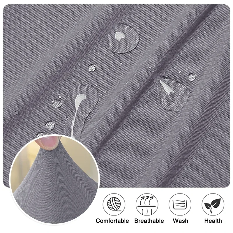 Stretch Spandex Tub Chair Cover Water Repellent Elastic Club Sofa Covers Solid Color Relax Single Armchair Slipcover Bar Counter