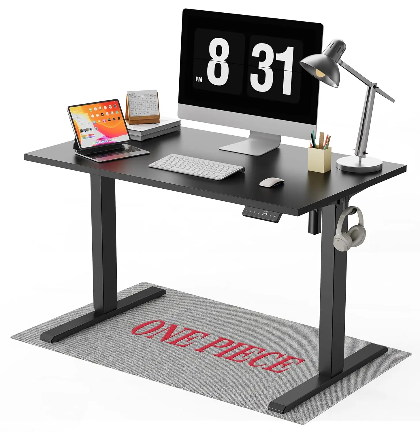 Whole Piece Electric Standing Desk 40x24 Inch Height Adjustable Sit to Stand Computer Workstation for Home Office, Customized