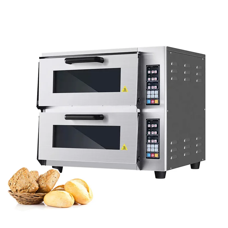 

Bakery Machinery Professional Computer Digital Control Baking Oven 2-layer 2-tray Pizza