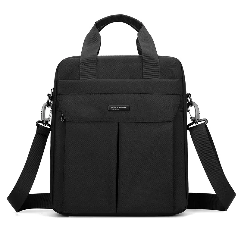 

Новая мужская деловая сумка через плечо для поездок на работу, повседневная вместительная сумка-мессенджер из оксфордской ткани, простая сумка для документов формата А4