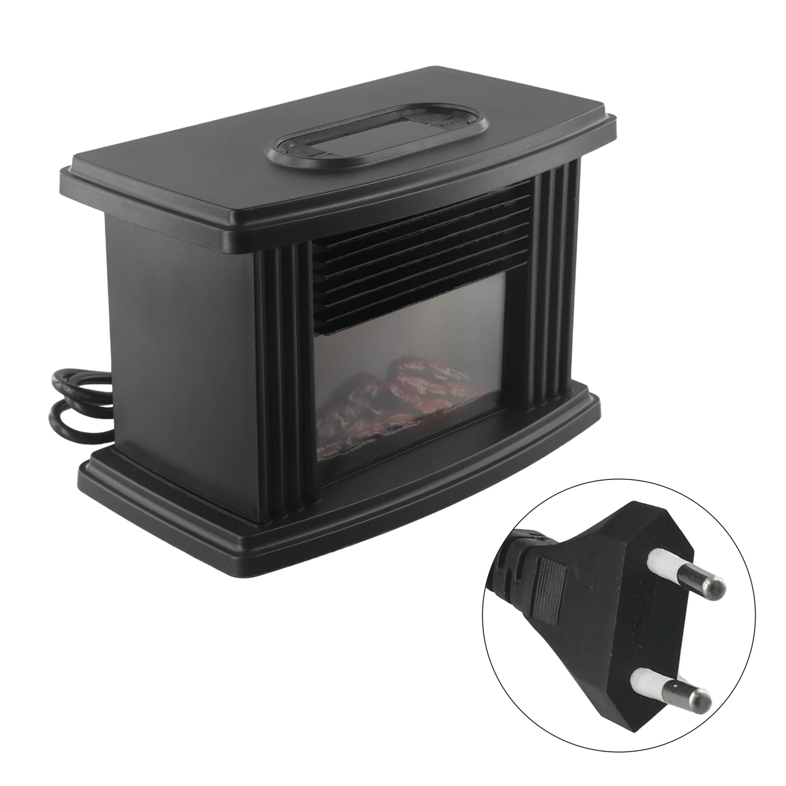 

1000W Electric Fireplace Heater With Remote Control Flame Heater Indoor Space Stove Portable Desktop Hot Fan Winter Heater