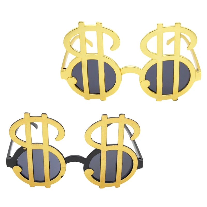 Funny Sunglasses Props Dollar Signs Funny Birthday Photobooth Props Novelty Casino Theme Party Supplies for Teens