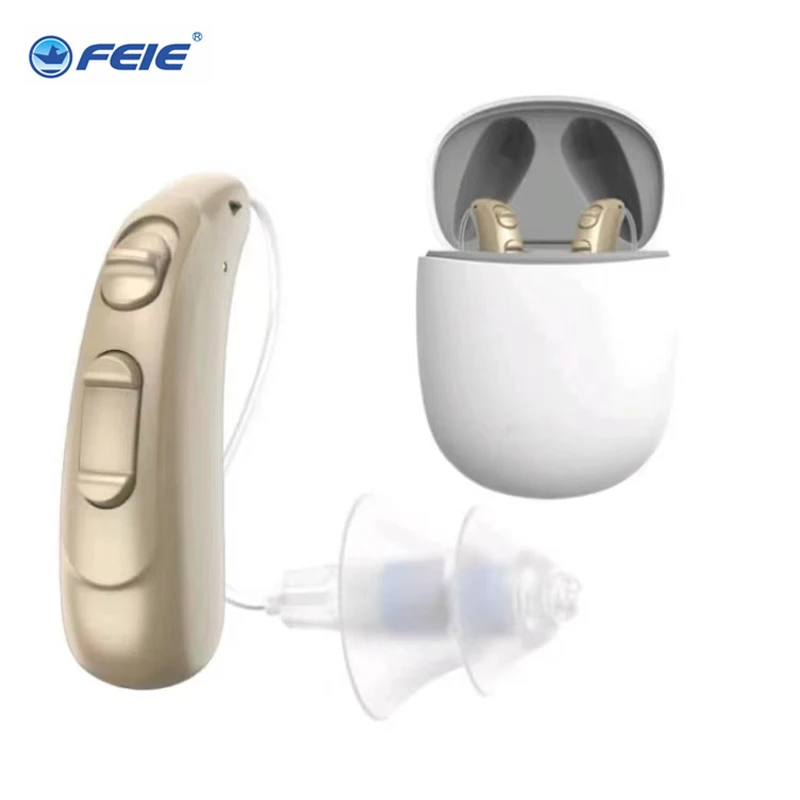 2023 New High Power Binaear Best Invisible Rechargeable Digital Senior Youth Hearing Aids Earphone Sound Amplifier Easy To Use