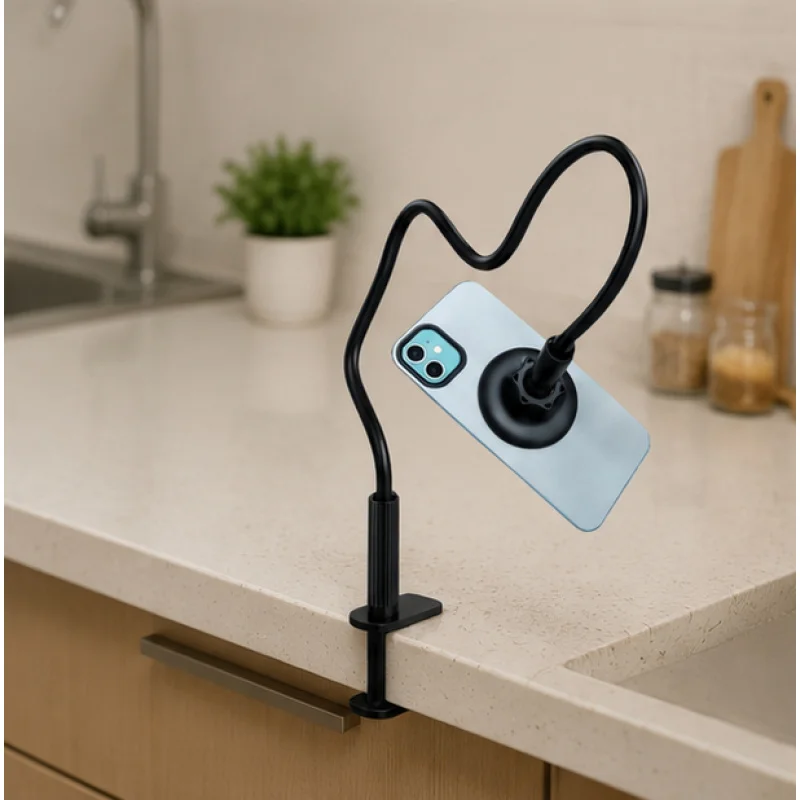 360° Magnetic Lazy Holder Phone Stand, Portable Flexible Bracket Desktop Bed Desk Mount Compatible with iPhone Magsafe Use