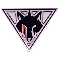 Red Rising Howler Enamel Pin Wolf Head Badge Jewelry Gift for Nerd