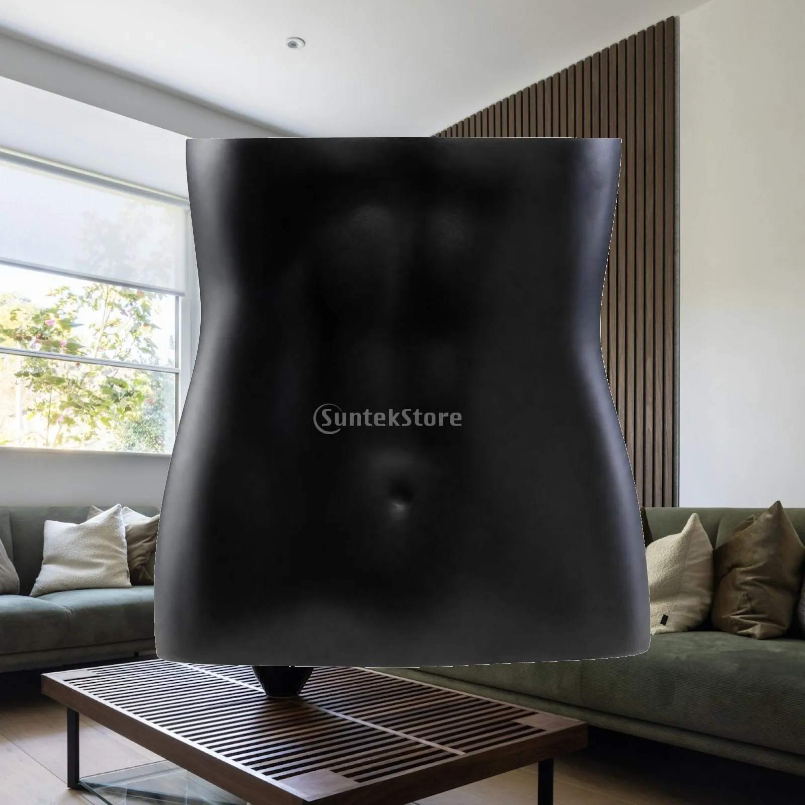Smooth Waist Torso Mannequin Body Form Display Stand for Belt Support Protector Shop Window Clothing Decor