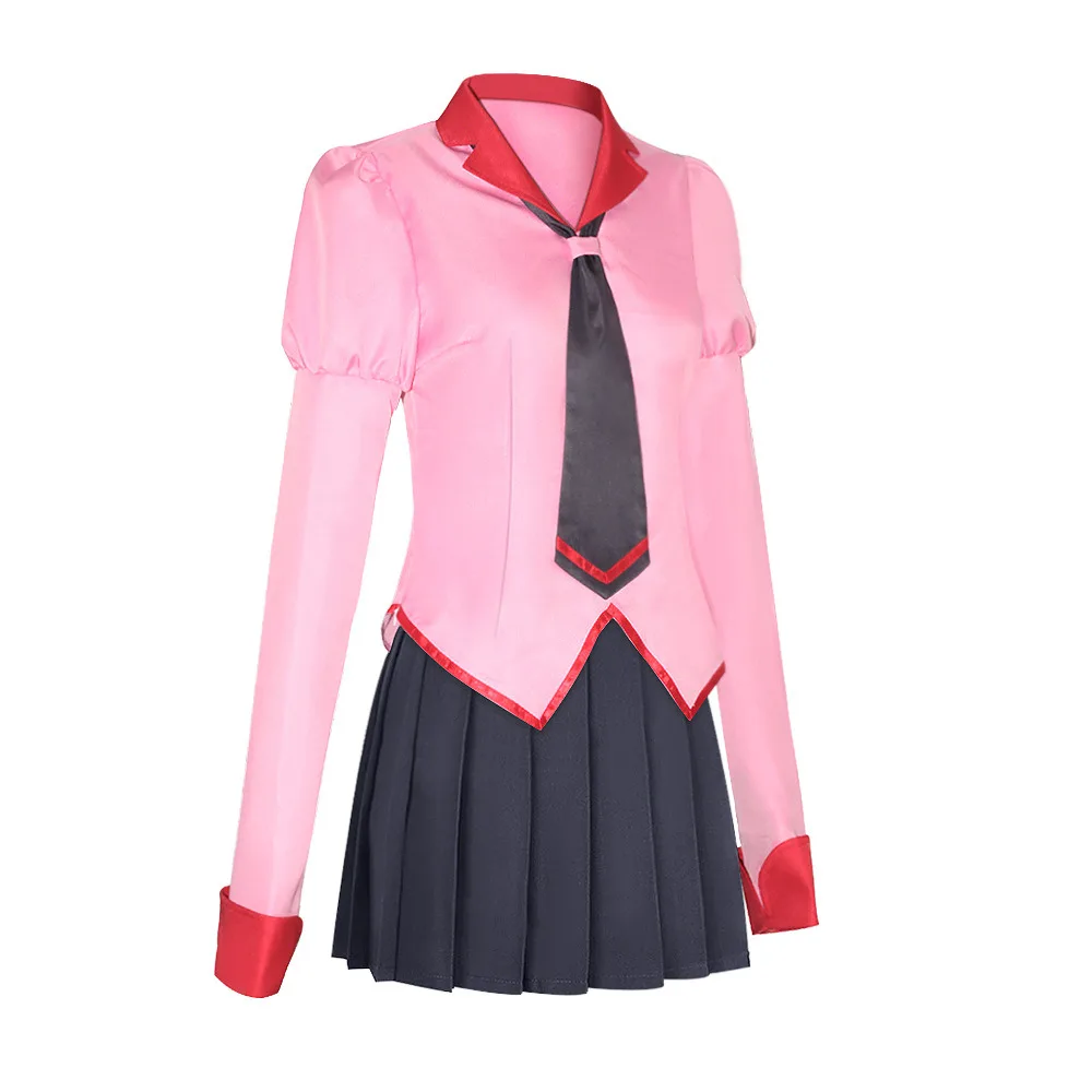 Anime Oshino Ougi Cosplay Costume Full Sets Tops Skirt Uniform Suits for Women Outfit Halloween Carnival Party Clothes Roleplay