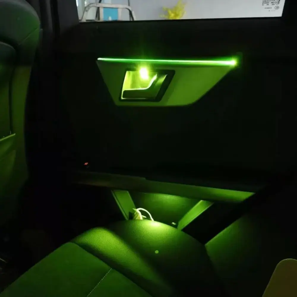 GLK X204 12-Color LED Ambient Light Kit New Condition Turbo Vents Retrofit for Mercedes Benz GLK-Class 2013-2015 Auto LED Lamps