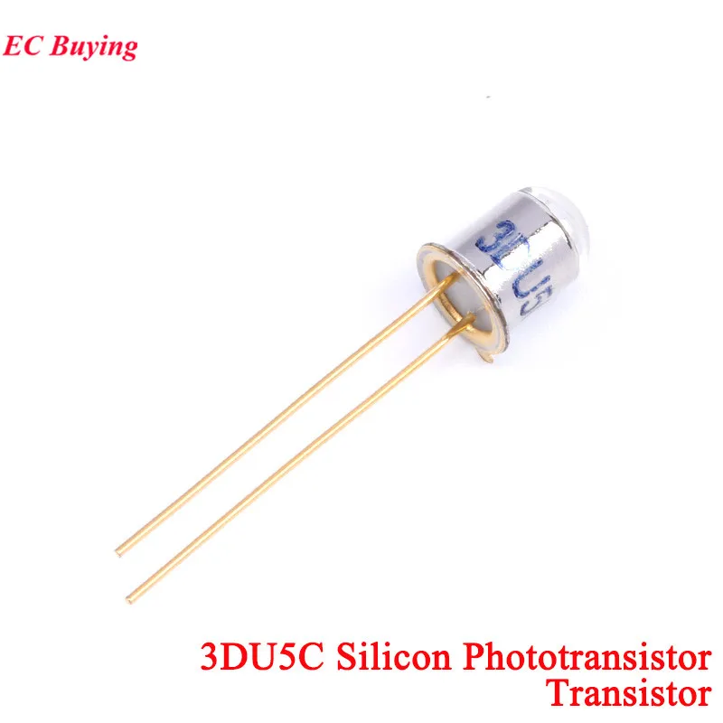 20pcs/2pcs 3DU5C 실리콘 포토 트랜지스터 트랜지스터 2 피트 금속 패키지 3DD13003 13003 에너지 절약 램프 충전기 스위치 튜브