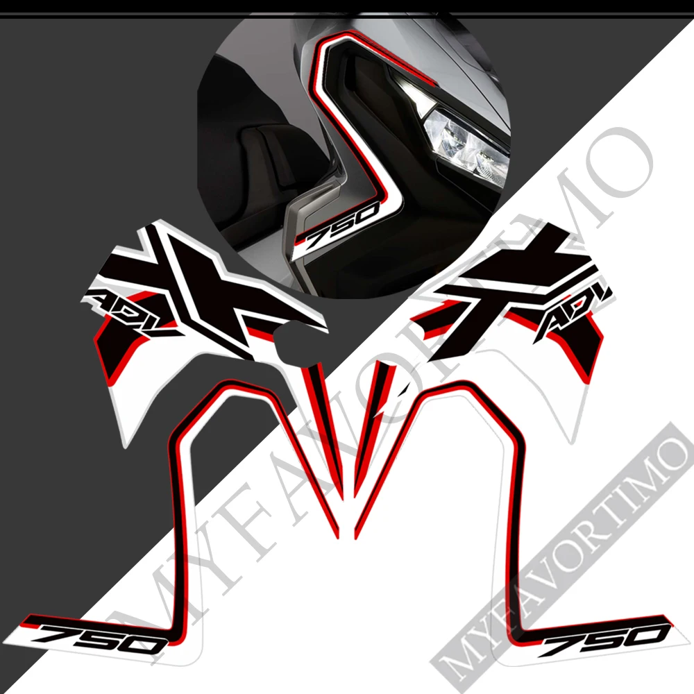 X ADV750 Adesivi per carenatura Decorazione del corpo Decalcomanie Adesivo moto Adesivo in PVC antigraffio per Honda XADV 750 X-ADV 750 2016