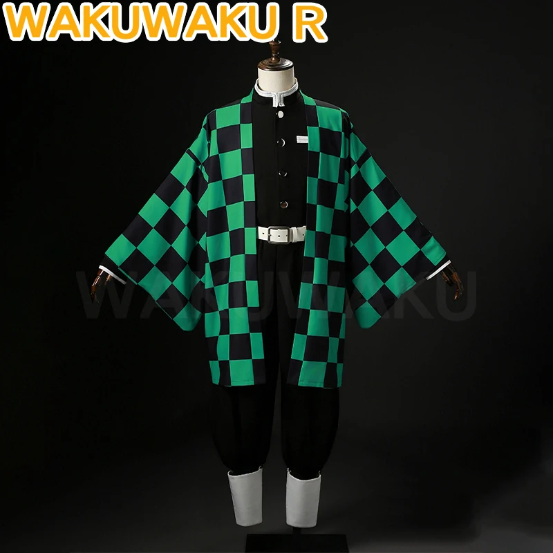 

Tanjirouu Cosplay Costume Anime Cosplay【XS-2XL】WakuWaku-R Men Demon Cosplay Uniform Tanjirouu Costume Halloween Plus Size