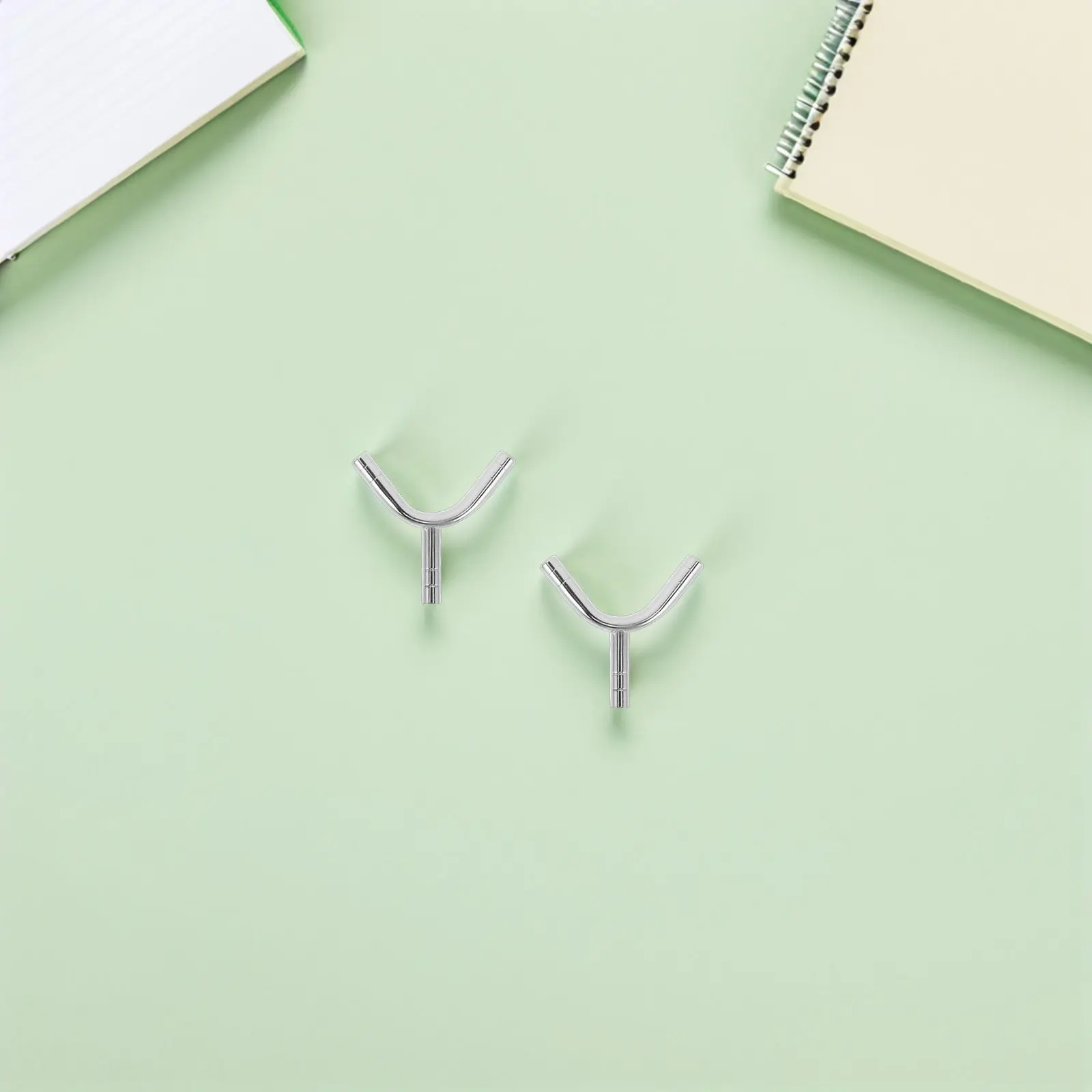 4Pcs Stethoscope Accessories Y Shaped Metal Tubing Replacement for Doctors Nurses Students Universal Stethoscope Tube
