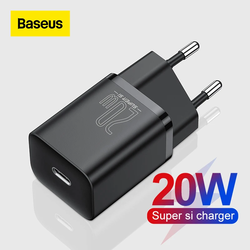 Baseus 30W PD Super Si USB C Charger For iPhone 16 Pro Max Support QC3.0 Fast Charging Portable Phone Charger For iP 11 Pro Max