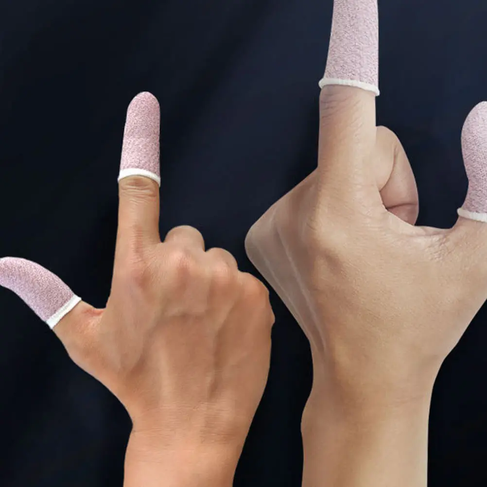 

13Pairs Carbon Fiber Game Finger Sleeves Lightweight Portable Game Accessories Finger Sleeve Cover Thumb Sleeve
