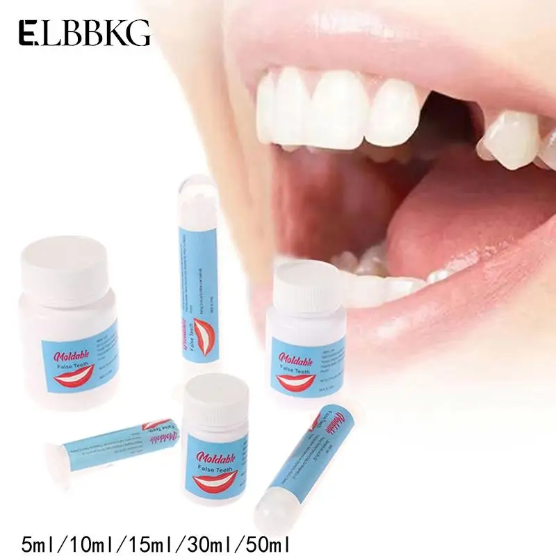 

5/10/15/30ml Temporary Tooth Repair Kit Teeth And Gaps False Teeth Solid Glue Denture Adhesive Teeth Whitening Tooth Beauty Tool