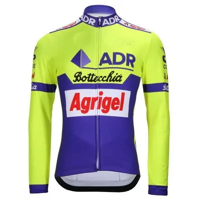 

Spring Summer Only Cycling Jerseys ADR AGRIGEL BOTTECCHIA TEAM RETRO CLASSIC Long Sleeve Men Bike Wear Cycling Clothing