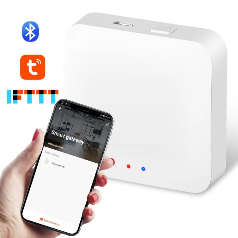 Tuya Smart Wireless Gateway Mesh Gateway Bluetooth-compatible Gateway System Tuya/smart Life APP Remote Control Smart Home