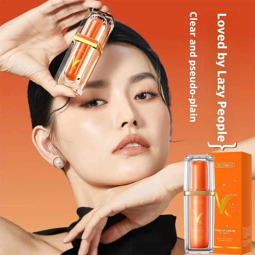 Crème pour la peau à la vitamine C, correcteur terne éclaircissant, crème d'isolation, ton même, crème pour la peau du visage, vitamine cinq Delicat R3C0