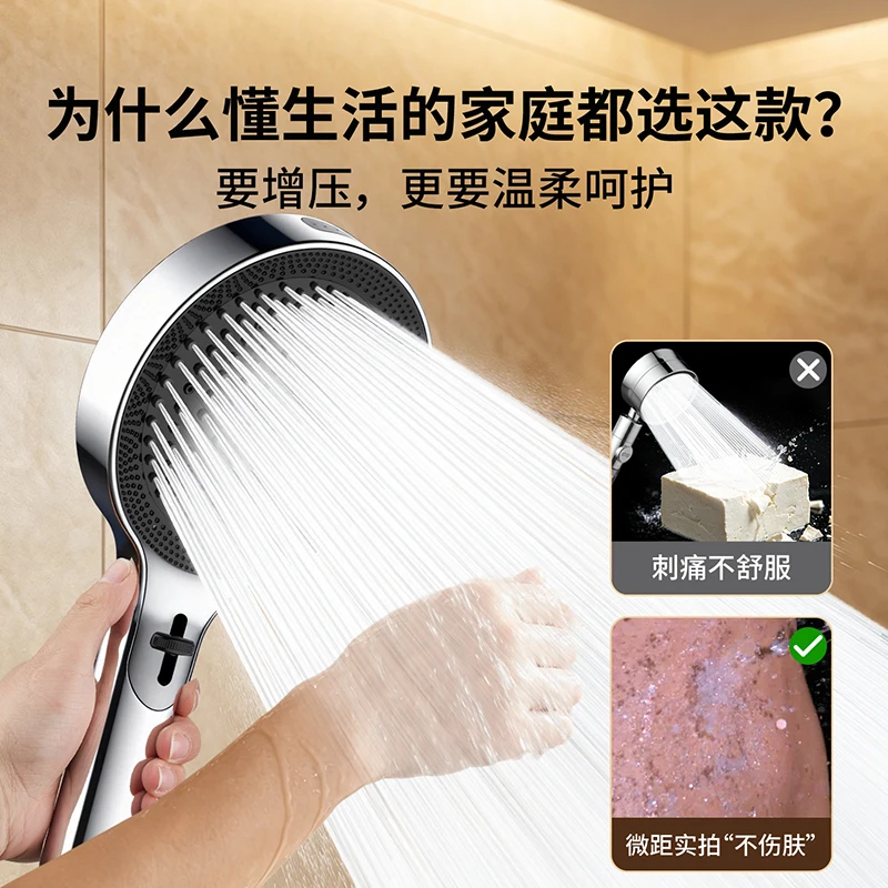 Vierstufiger Hochdruck-Duschko – Home Bathroom Taps Bewertung und Preis