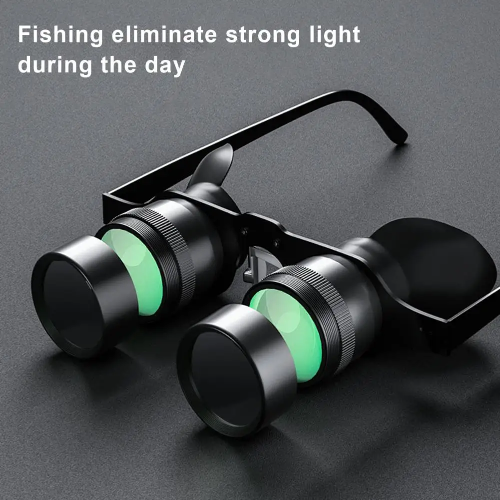 

Waterproof Fishing Telescope Hands-free Portable Binoculars for Outdoor Fishing Bird Watching Concerts 10x Zoom Magnification