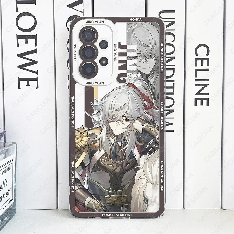 Honkai Star Rail Sampo Jing Yuan Kafka Phone Case For Samsung Galaxy S20 Plus S21 FE S22 S23 Ultra A53 A52 A54 S24 5G Soft Cover