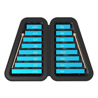 16 Note Xylophone 16 Keys Aluminum Plate Xylophone Glockenspie Early Educational Musical Instrument for Kids Gift Children Toy