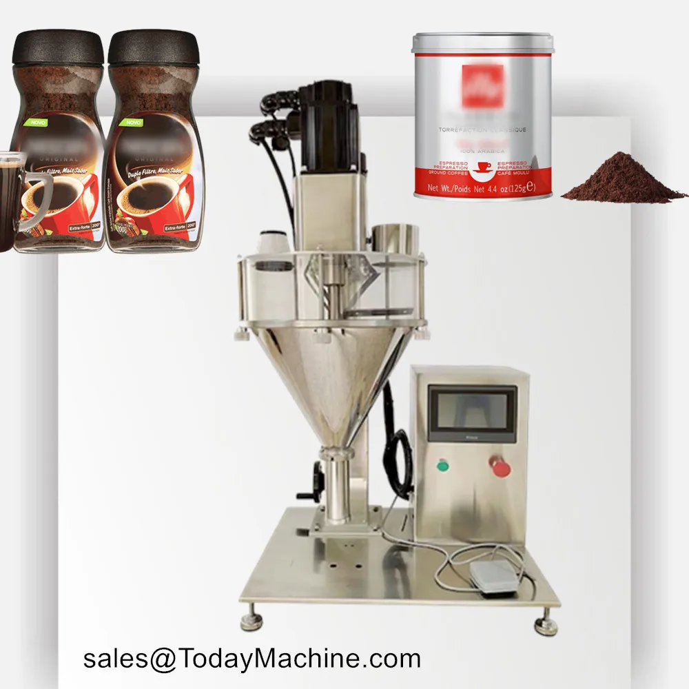 Semi-auto Small Tea Food Sugar Bag Pellet Filling Machine Sugar Flour Candy Bottle Packing Machine