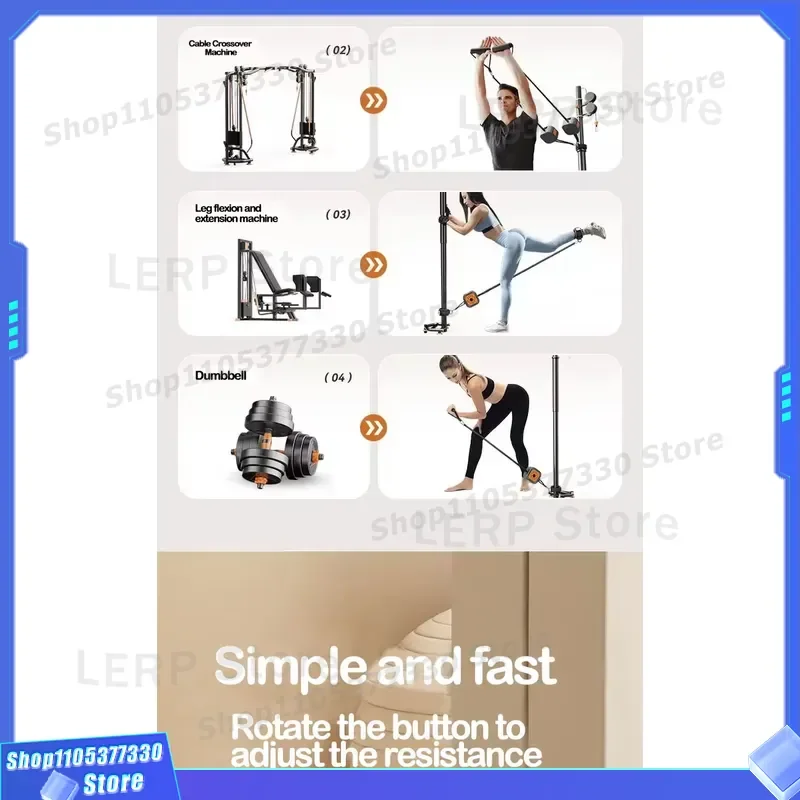 Adjustable Resistance Flywheel Trainer Smart Cable Pull Device for Home Gym Fitness Pump Pocket Sports Equipment Workout