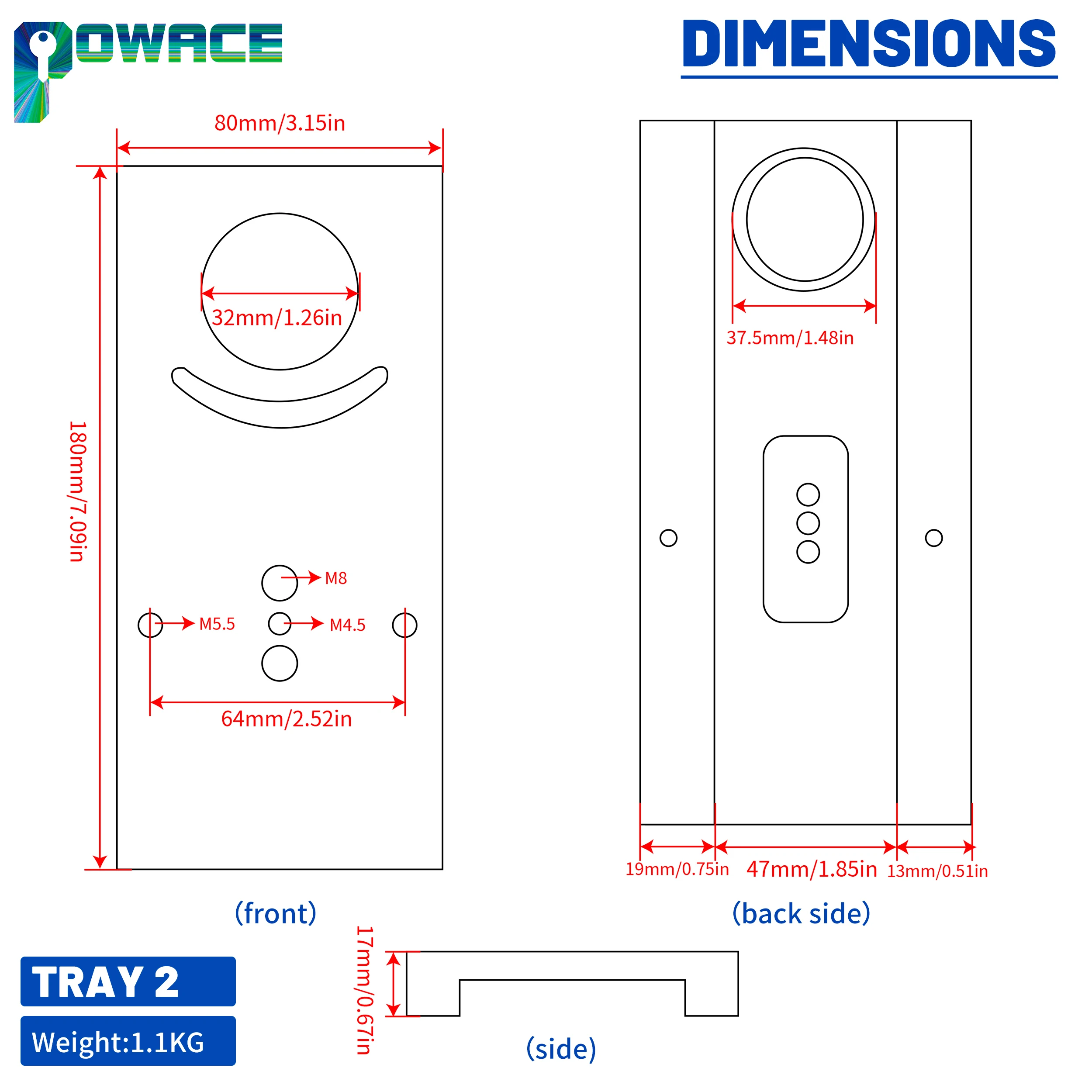 CD210V MX210V WM210V Lathe Part Square Tool Holder Support Board Pallet