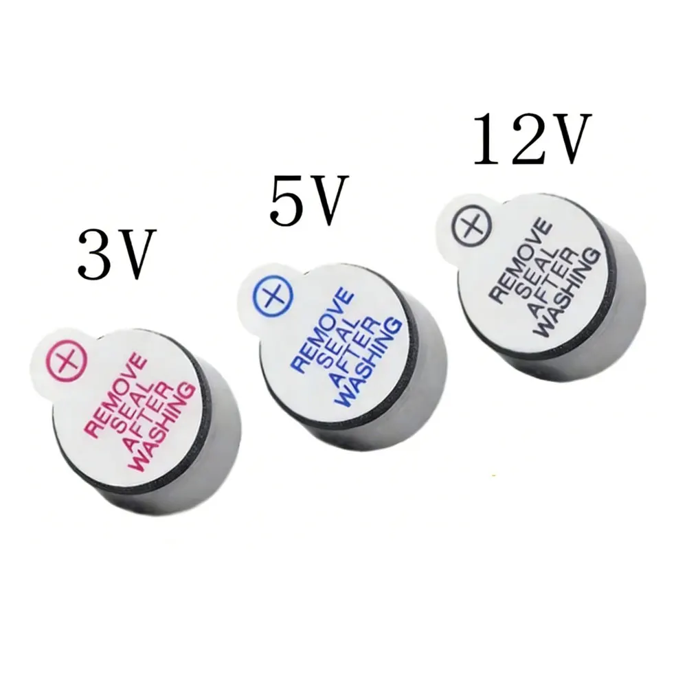 10pcs 3v 5v 12v Active Buzzer Magnetic Long Continous Beep Tone 12095 12*9.5mm 12065 12X6.5MM 0955 0905 9*5MM Integrated