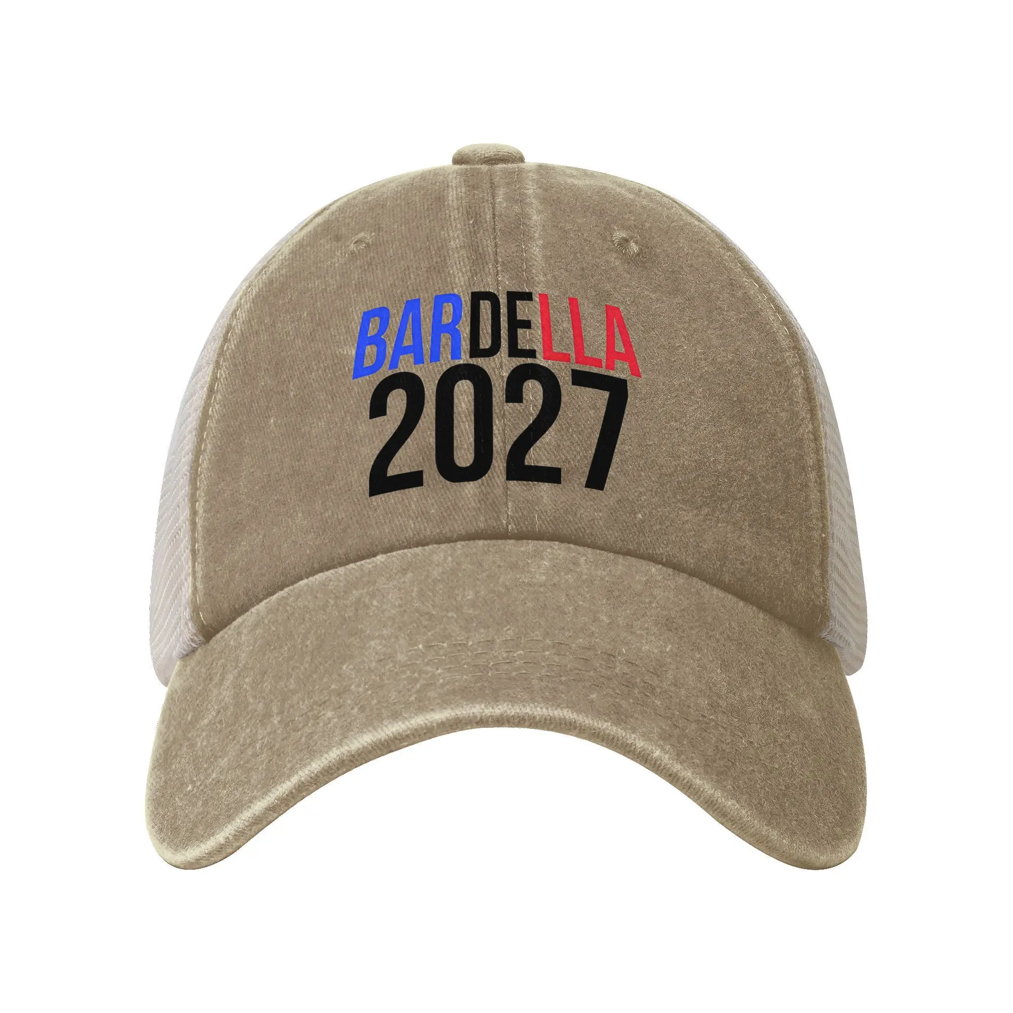 Summer Mesh Sun Hats Vintage 2027 Bardella President Election France Summer Baseball Cap Women Men Sun-Proof Baseball Caps