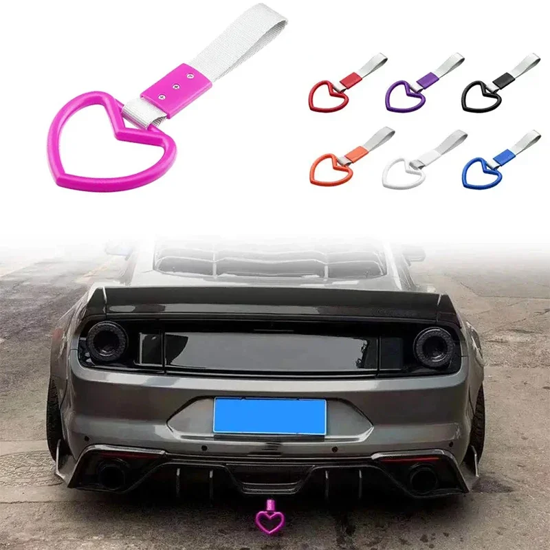 

Auto Accessories Tsurikawa Ring Heart JDM Car Bus Handle Hand Strap Drift Charm Strap Drift PVC Plastic 7 color Car Decoration