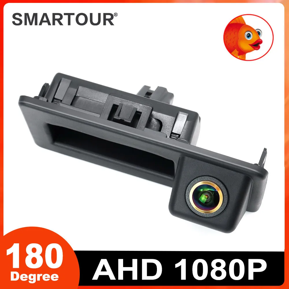 SMARTOUR 180° 1080P AHD Car Rear View Camera for Audi A3 A4 B8 B9 A4L VW Tiguan Touran L Touareg Skoda Octavia A7 Rapid Yeti