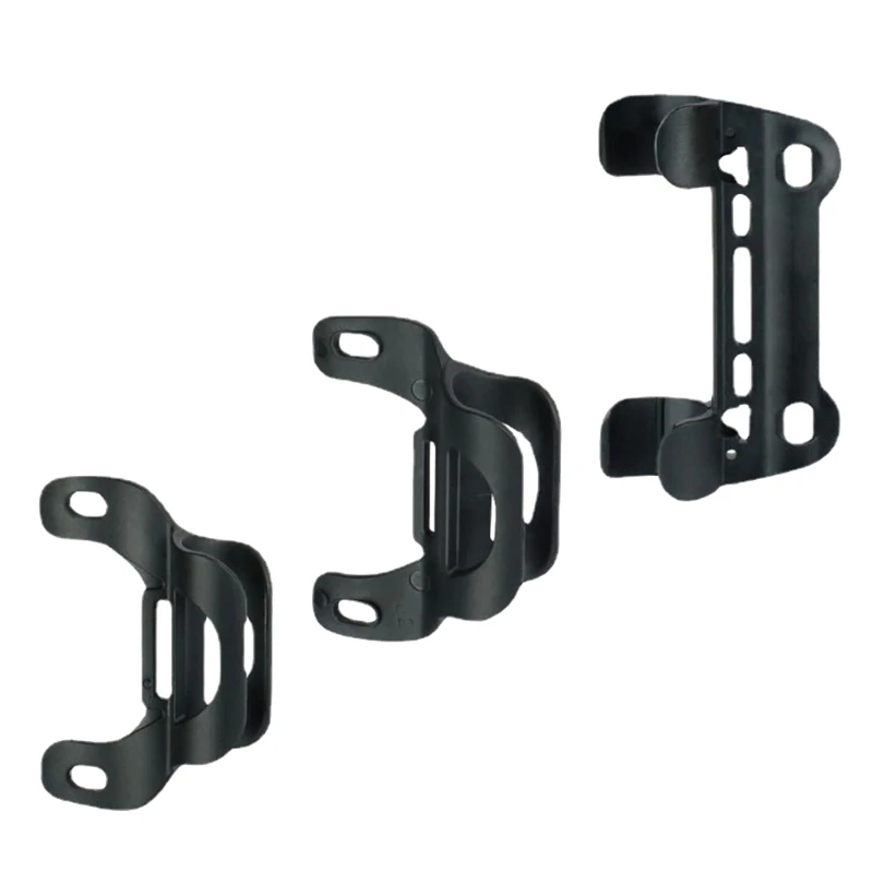 Soporte para bomba de bicicleta, soporte de posicionamiento para botella, con correa de bucle de gancho opcional, pernos de acero inoxidable M5 x 16