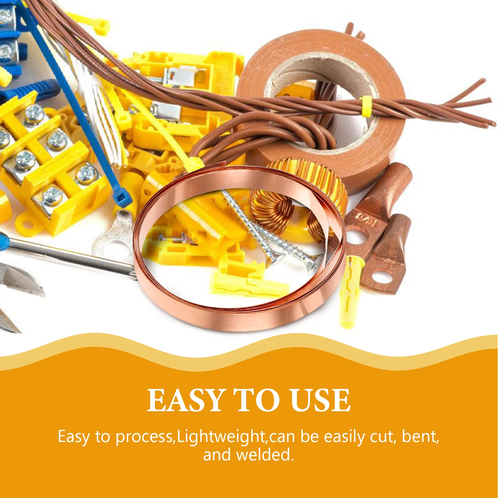 

1 Roll High Purity Copper Sheet Metal Roof Flashing Roll Diy Craft Wear Resistant Easy Cut Bend Weld Roofing Replacement Tool