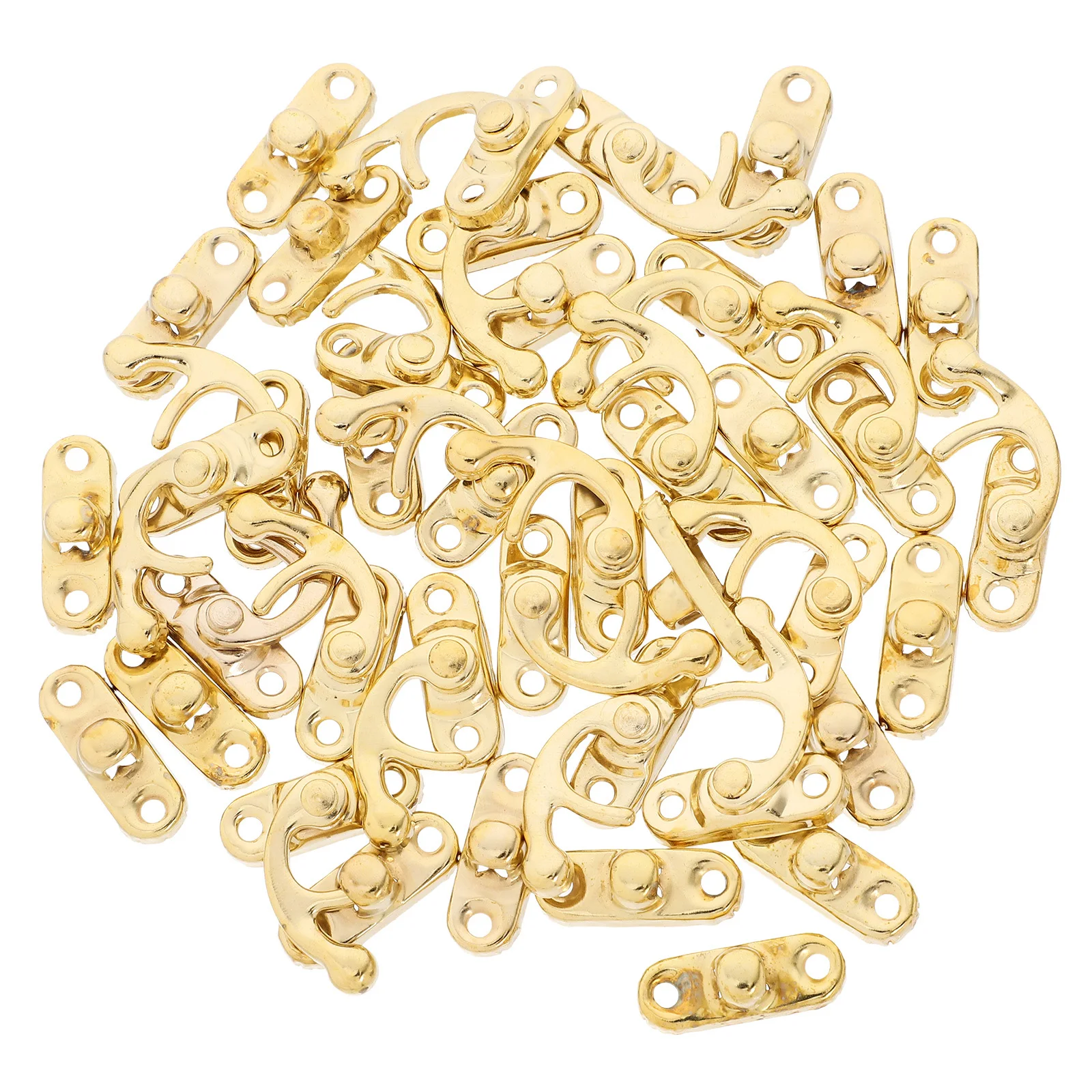 

20pcs Wood Box Latch Hardware Vintage Cabinet Lock Clasp Metal Hasp Catch For Jewelry Case Suitcase Diy Iron Box Lock Retro Hook