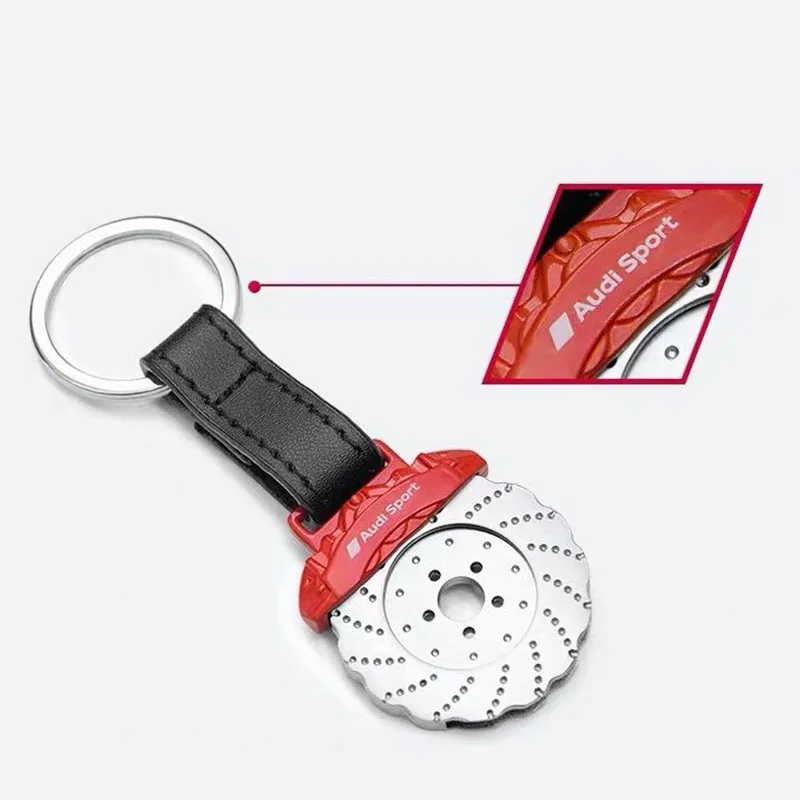 Car Keychain Key Chain Auto Badge Key Ring Accessories For Audi A3 A4 A5 A6 A7 Q2 Q3 Q5 Q7 TT TTS Sline RS4 RS6 B5 8V 8P C6 C8
