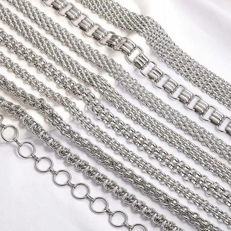 

High Quality Stainless Steel Handmade Chains For Jewelery Materials DIY Accessories Trend Necklaces Bracelets Creation Supplies