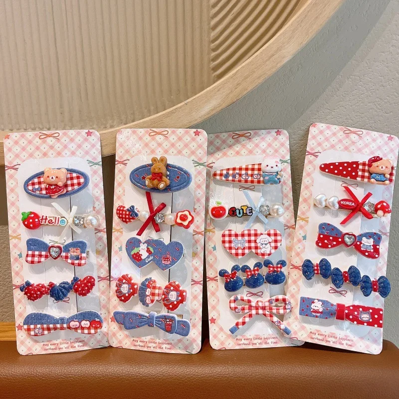 Todder Girls Vintage Leopard Print No Bend Hair Clips Wavy Acrylic Barrettes Fashion Makeup Face Fringe Hair Holding Pins ZX07