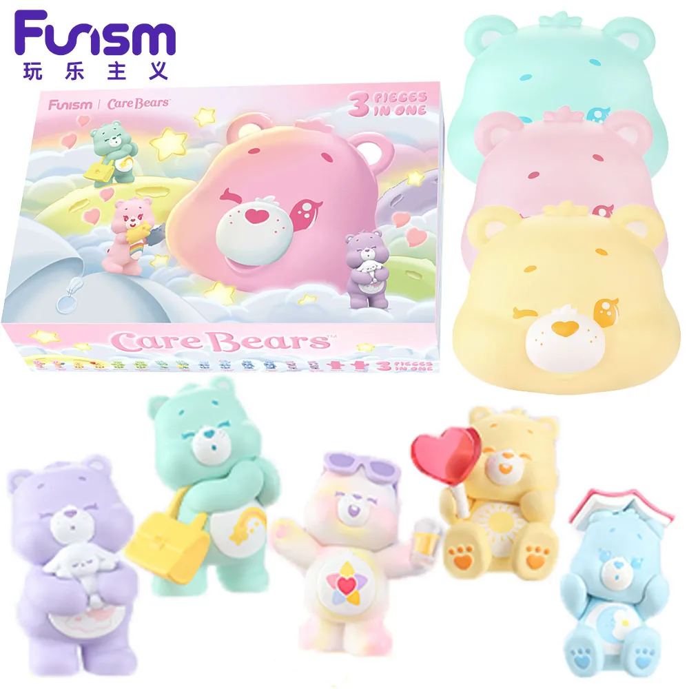 

Original FUNISM Care Bears Blind Box Toys Micro Light Daily Series Cute Designed Creative Birthday Party Gift for Boys and Girls