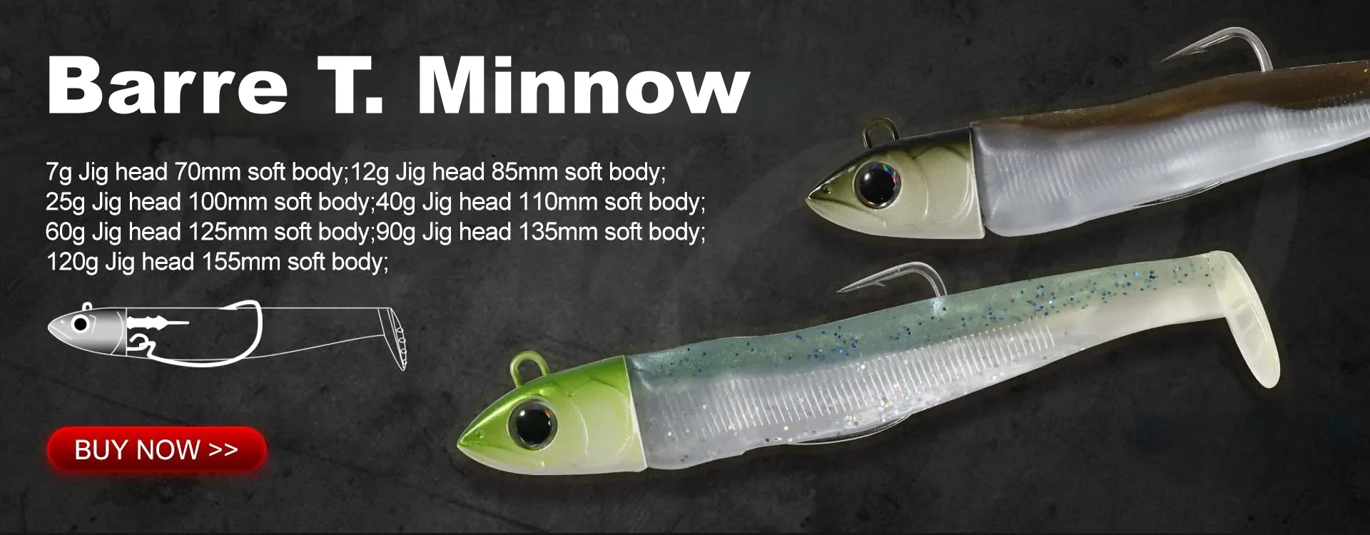 Hunthouse Saruna Minnow Köder Schwimmender Jerkbait 90/125/147mm Wobbler Harter Köder zum Angeln auf Wolfsbarsch Salzwasser Hecht Angelzubehör – Detail 12