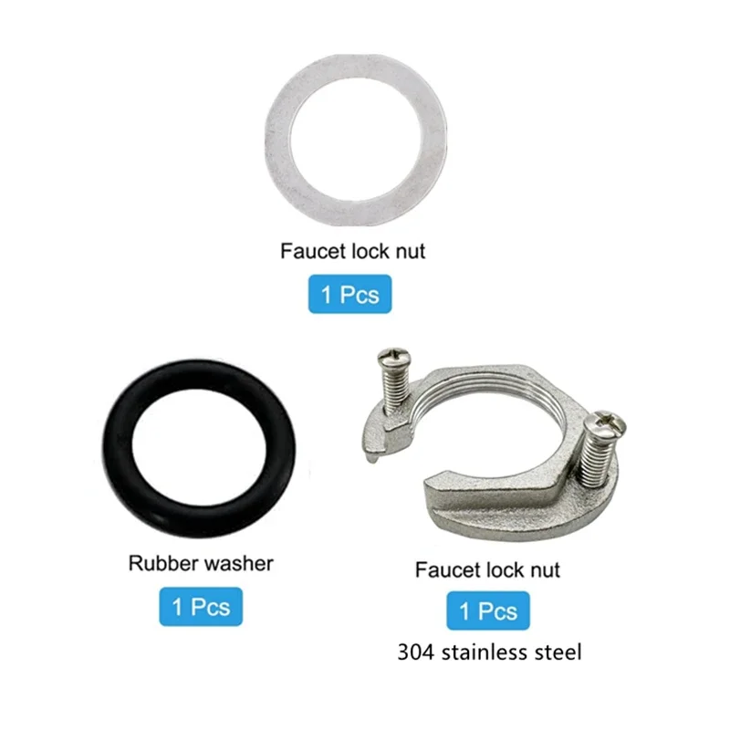 32mm Kitchen Sink Hot and Cold Basin Faucet Accessories Base Fixed Foot Screw Nut Water Tap Pipe Connector for Bathroom Kitchen