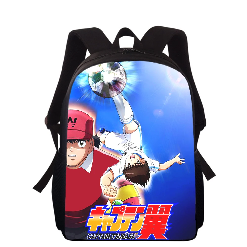 anime Captain Tsubasa 15” 3D Print Kids Backpack Primary School Bags for Boys Girls Back Pack Students School Book Bags