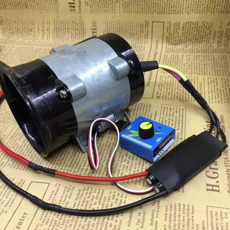 12V Turbocharged Fan Storm Power Car Turbine High Speed ​​ducted Fan Strong Wind Fan Supercharged High Speed
