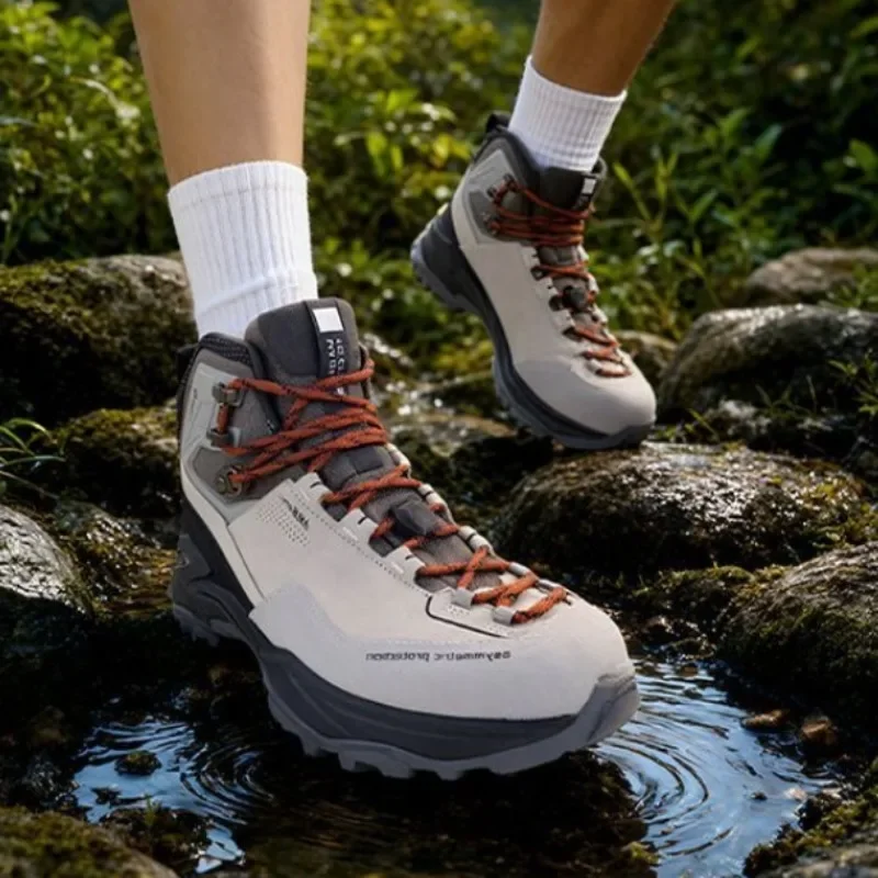 High Top Man Boots Mountain New Trend Hiking Sneaker for Men Wearable Outdoor Walking Shoes Waterproof  Climbing Men Shoes