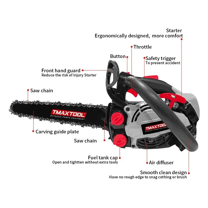 

【From China】New 25cc Carving Handheld Chain Saw Wood Cutting Machine Chain Saw