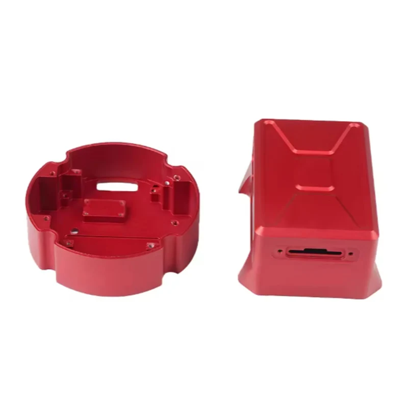 Precyzyjne aluminiowe obudowy z kolorowym anodowaniem, polerowane, części obrabiane CNC metodą toczenia i frezowania.