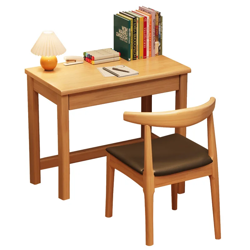 

Nordic solid wood desk, small apartment bedside table, bedroom home